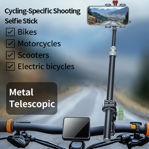 Lanparte Selfie Stick Stabilisateur de téléphone Angle de réglage Support de téléphone portable <span class=keywords><strong>pour</strong></span> vélo - Product Image 4