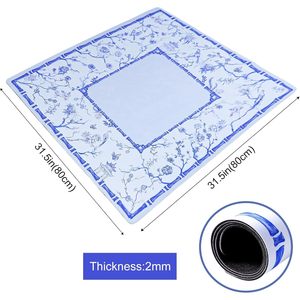Tapete de Mahjong azul antideslizante profesional con tecnología de absorción de ruido estilo moderno para noches de juegos novedades de fiesta hechas en China - Product Image 2