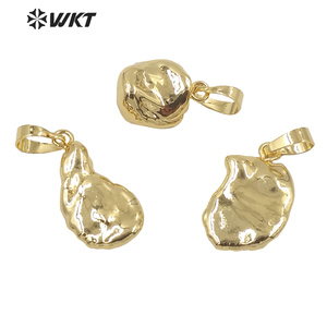 WT-P1409 Simple Conception De <span class=keywords><strong>Perle</strong></span> De Forme Irrégulière Pour La Fabrication De Bijoux Pour Femmes Or Plaqué Naturel <span class=keywords><strong>Baroque</strong></span> <span class=keywords><strong>Perle</strong></span> <span class=keywords><strong>Pendentif</strong></span> - Product Image 2