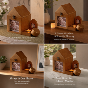 Caja <span class=keywords><strong>de</strong></span> Madera Multifuncional para Mascotas, para Guardar Reliquias <span class=keywords><strong>de</strong></span> Mascotas <span class=keywords><strong>y</strong></span> Decoración Conmemorativa para el Hogar - Product Image 4