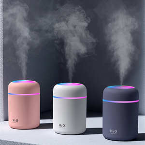 Lumières colorées portables H2O LED Mini purificateur d'air portable Chambre à coucher Maison Voiture Diffuseur de brume froide Humidificateur - Product Image 3