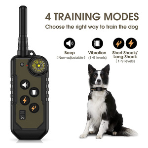 Collier de dressage intelligent pour animaux de compagnie, étanche, anti-aboiement, avec télécommande électrique pour chiens - Product Image 4