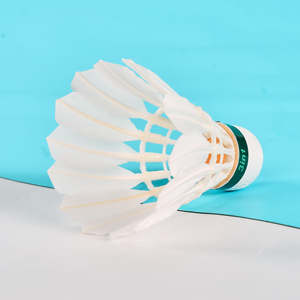 Naibao 222 Duck Feather Shuttlecock 3-Pack Durable Indoor <b>Badminton</b> Sport Equipment White - Product Image 3