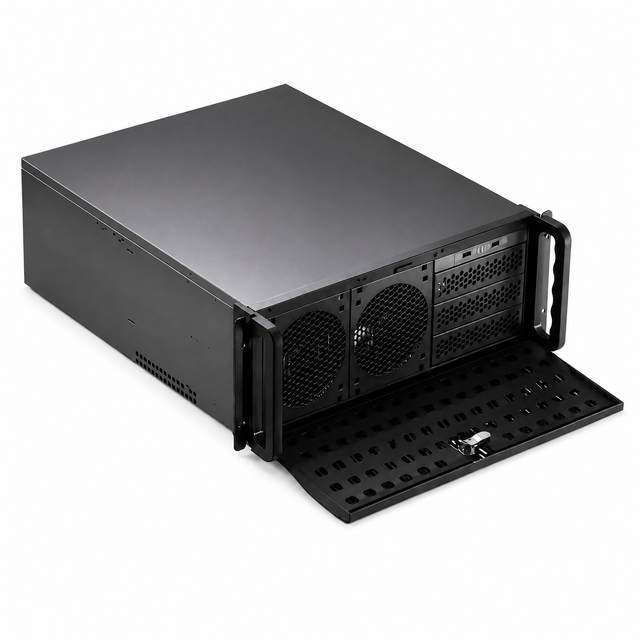 19 Inch Server Chassis Rackmount Enclosure Liquid Cooling Ready EEB ATX 800mm Deep 60kg Load 0.05mm Tolerance OEM TZR