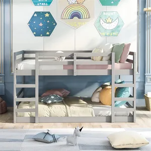 全标准松木儿童双层床卧室家具