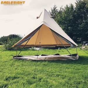 Camping glamping bell tipi <strong>tent</strong> outdoor 2019 3m <strong>fireproof</strong> cotton <strong>canvas</strong> family outdoor travel hiking camping - Product Image 4