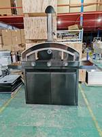 Meubles de cuisine d'extérieur en acier inoxydable 304 Four à pizza au gaz de luxe à cadre modulaire Four à pizza au butane propane de 16 pouces