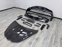 Kit carrosserie comprenant des grilles de pare-chocs avant et arrière, un capot et un diffuseur, adapté à la Chevrolet Corvette C8 Z06 23-24
