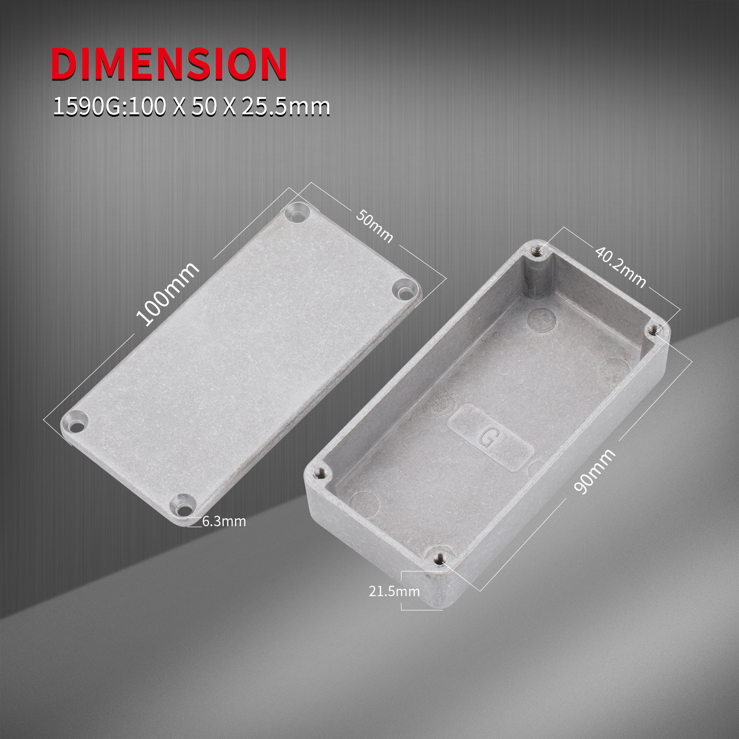 In Stock Hammond Enclosure 1590g Box CNC-Milled Aluminum Construction |  Alibaba.com