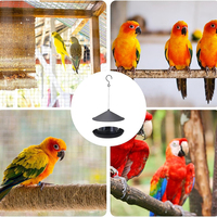 Mangeoire à oiseaux JH-Mech 1,8 L grande capacité pour oiseaux sauvages, imperméable, pour petits animaux sauvages, à suspendre en extérieur