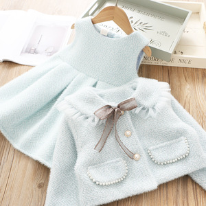 Robes d'hiver décontractées pour filles, designs pakistanais, livraison en ligne, vêtements avec vestes chaudes pour enfants - Product Image 3