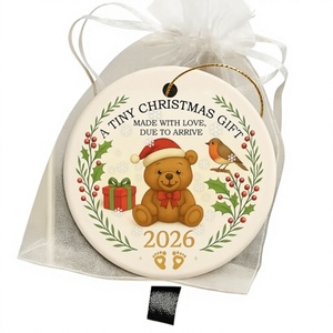 Glad Gua - Caja de <span class=keywords><strong>Regalo</strong></span> con Adorno Navideño Personalizado para Anuncio de Embarazo, para <span class=keywords><strong>Abuelos</strong></span> <span class=keywords><strong>Primerizos</strong></span>, Revelación del Bebé 2026 - Product Image 3