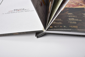 Tùy chỉnh <span class=keywords><strong>Menu</strong></span> in Matt PP cán giá cả cạnh tranh đóng gói túi carton cuốn sách in ấn thương hiệu làm Hong nhà hàng của khách sạn - Product Image 5