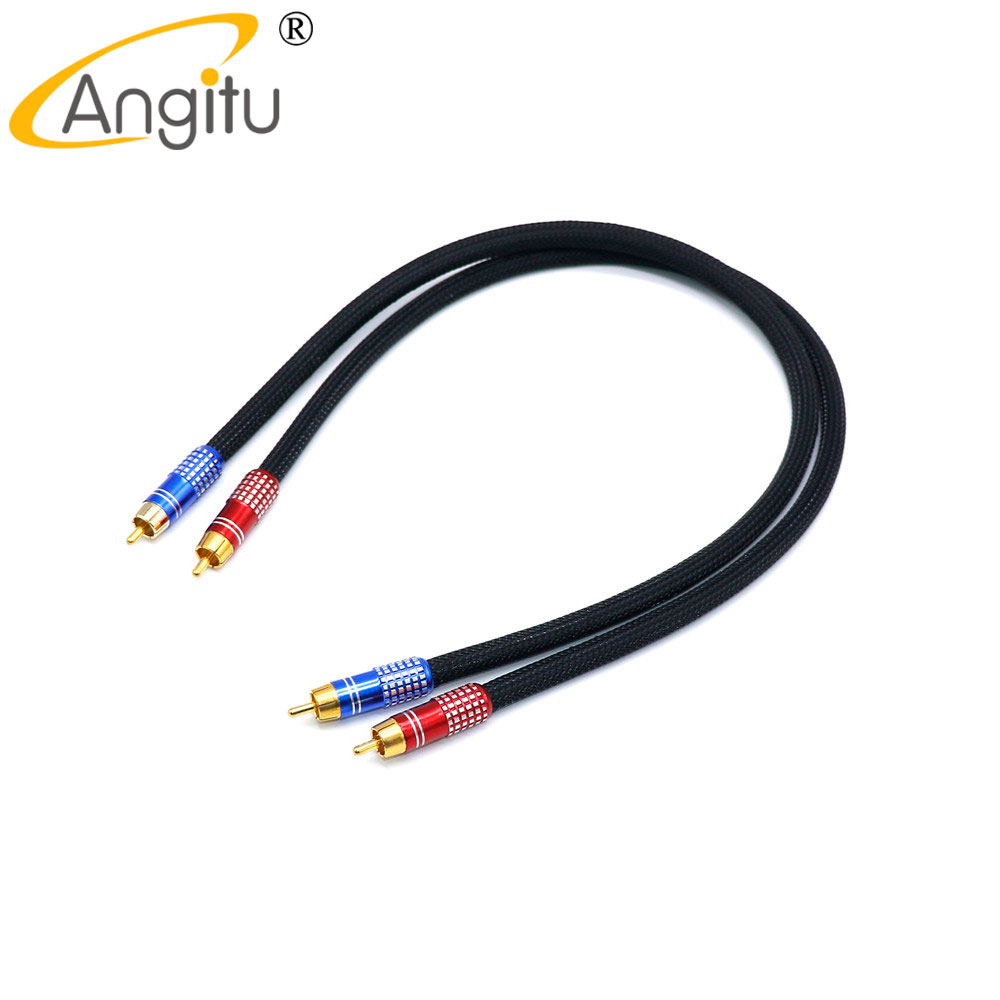 Angitu 4N OFC 0,5 м-5 м Цифровой RCA к CA усилитель DAC TV кабель для динамика кабель HiFi RCA аудиокабель