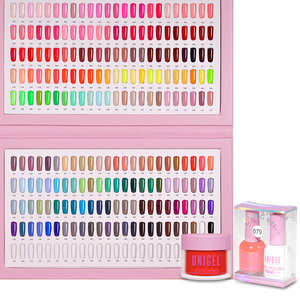 <span class=keywords><strong>Unigel</strong></span> - Juego de Esmalte de Uñas Acrílico en Polvo, 216 Colores, 15 ml, Vegano, 3 en 1, Esmalte de Gel de Color Combinable para Uso en Salones de Belleza - Product Image 1