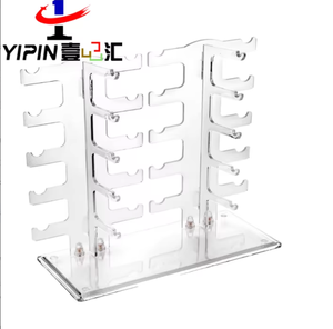 접이식 친환경 선글라스 랙 안경 홀더 디스플레이 스탠드 5단 플라스틱 투명 - Product Image 2