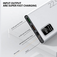 Banques d'Alimentation Portables Personnalisables Multifonctionnelles 10000mAh 20000mAh 30000mAh, Charge Rapide 22.5W, Offre Spéciale