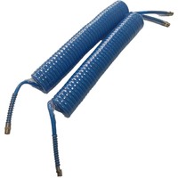 Tuyau d'air spiralé en PU haute élasticité, flexible, en polyuréthane, avec raccord en laiton de type Euro pour compresseur d'air
