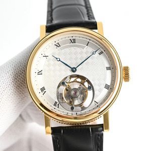 Luxury Gold Case Genuine Leather Strap Textured Dial Hollowed Out <b>Automatic</b> Mechanical Watch Men Business Casual Custom Logo - Product Image 1