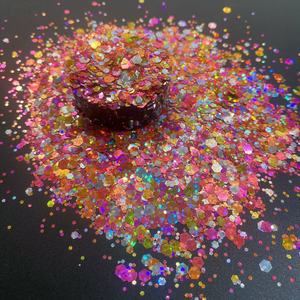 Gatto arcobaleno Glitter brillante fantasia acrilico polvere Chunky Glitter 2 oz shaker per il confezionamento - Product Image 3