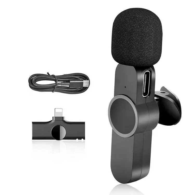 Mini Live Smart Recording Wireless Lavalier Microphone For Mobile Phone