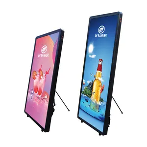 Yeni dijital yürüyüş akıllı LCD sırt çantası Billboard insan sırt çantası Billboard