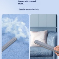 Brosse multifonctionnelle en plastique pour enlever les poils d'animaux, grattoir à fourrure pour chien et chat, rouleau anti-poils collant pour tapis, lit, meubles, utilisation humide ou sèche, facile à utiliser