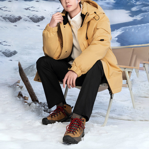 Jaket Bulu Angsa Musim Dingin Unisex Trendi Baru, Tahan Angin, untuk Mendaki Gunung, Jaket Bulu Angsa Anti Air dengan Lapisan Luar Keras untuk Panjat Tebing - Product Image 4