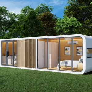 Prefabricated House Prefab Capsule Hotel Room Sleeping Apple Pod Cabin With Bedroom