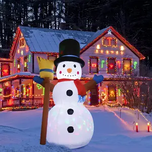 Personalizzazione della fabbrica di origine centinaia di pupazzi di neve decorazioni natalizie gonfiabili natalizi per interni all'aperto