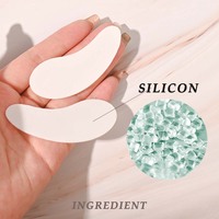 Patchs en gel de silicone réutilisables personnalisés pour le contour des yeux, masque en silicone, coussinets oculaires en silicone, patchs oculaires en silicone réutilisables