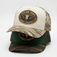 Casquette Trucker personnalisée à 5 panneaux, dos en maille structurée, patch tissé, visière incurvée, fermeture snapback, faible MOQ, vente en gros |   Casquettes Personnalisées