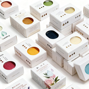 Emballage écologique et durable Boîtes à <span class=keywords><strong>savon</strong></span> en papier kraft imprimées sur mesure Boîte en carton <span class=keywords><strong>pour</strong></span> savons avec fenêtre - Product Image 6