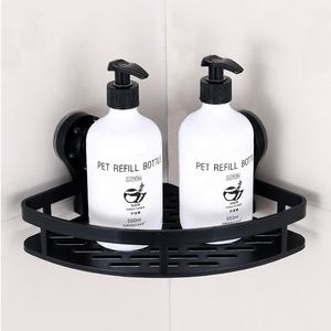 Étagère d'angle triangulaire pour salle de bain, fixation murale sans perçage, support de toilette multifonctionnel à ventouse, porte-savon mural B-3464 - Product Image 4