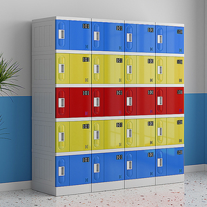 Shaoran Hot Bán ABS nhựa điện tử thông minh Phòng tập thể dục & Trường quần áo <span class=keywords><strong>Locker</strong></span> tủ với sự kết hợp khóa cho thay đổi phòng - Product Image 4
