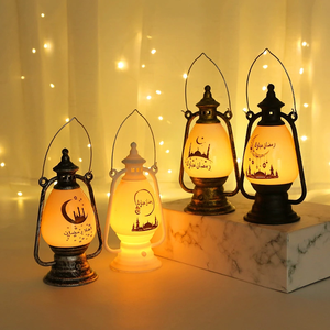 DAMAI Ramadan Lantern Electronic Candle Holder Medium Size <b>Portable</b> Indoor Lighting Decorative Handmade <b>Lamp</b> - Product Image 2