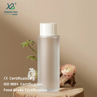 100ml 120ml Ventes entières Bouteille cosmétique Bouteille de soins de la peau Bouteille en verre de lotion avec couvercle blanc