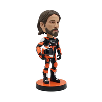 Bobblehead de motocycliste en résine, statue de poupée 3D hochant la tête pour cadeau de motards, décor d'amant de vélo personnalisé pour affichage de bureau à domicile