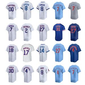 ML venta al por mayor personalizado para <span class=keywords><strong>Chicago</strong></span> para <span class=keywords><strong>Cubs</strong></span> camisetas de béisbol bordadas e impresas camisetas de softbol de verano B - Product Image 1