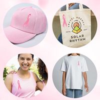 Broche de ruban caritatif de sensibilisation pourpre transfrontalière écologique Ruban de sécurité en polyester durable Épingle à nœud Sensibilisation à la sécurité