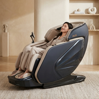 Fauteuil de massage 4D zéro gravité, shiatsu complet du corps avec chaleur et Bluetooth, système SL Track