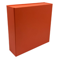 Tour verte en gros pliable en carton dur coffrets cadeaux Logo personnalisé autocollant sceau magnétique emballage décent Orange Carton papier
