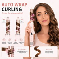Styler capillaire professionnel à air chaud avec écran LCD, accessoires de bouclage, de lissage et de séchage, en stock aux États-Unis