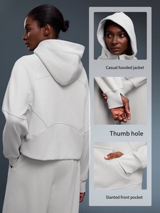 LeJing di alta qualità <span class=keywords><strong>Oversize</strong></span> Jogger Full zip <span class=keywords><strong>felpa</strong></span> <span class=keywords><strong>con</strong></span> <span class=keywords><strong>cappuccio</strong></span> <span class=keywords><strong>con</strong></span> stampa Logo inverno autunno modello 3D felpe <span class=keywords><strong>con</strong></span> <span class=keywords><strong>cappuccio</strong></span> per le donne - Product Image 5