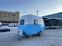 Mini caravane RV L*W*H: 380x230x260cm, capacité de couchage pour 2 personnes, caravanes de voyage