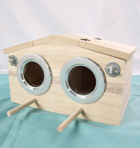 Outdoor Wood Big Birds Nest Drink <b>Box</b> Pet Animal Transparent House <b>Large</b> Wooden Bird Breeding Cages for Birds - Product Image 6