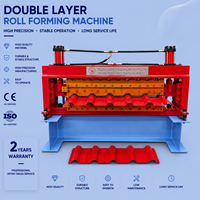Machine de formage de tôles de toiture trapézoïdales à double couche entièrement automatique