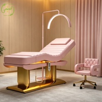 Table de massage électrique, lit de beauté pour salon de coiffure et cosmétiques, lit de spa facial électrique inclinable