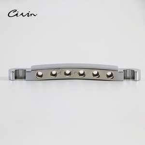 กีตาร์บริดจ์อุปกรณ์กีตาร์ไฟฟ้า6สายลูกกลิ้งลูกกลิ้งโครเมี่ยมสีเงินสีดำ - Product Image 5