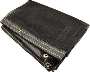 <span class=keywords><strong>Tela</strong></span> de malla de PVC resistente, lona impermeable de polipropileno de 10 Oz con tapa de asfalto sin costuras negra para cubierta de camión - Product Image 3